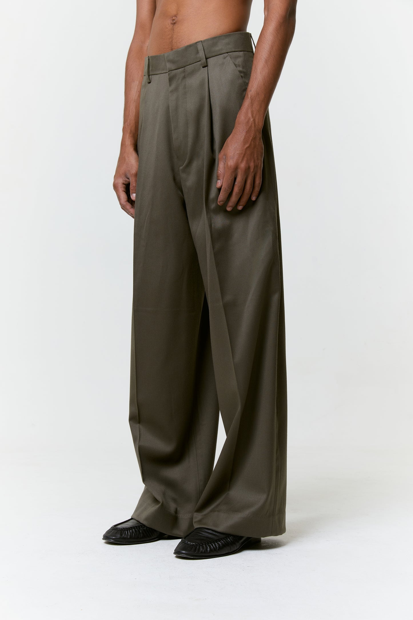 ALARA Wide Leg Pants - Olive