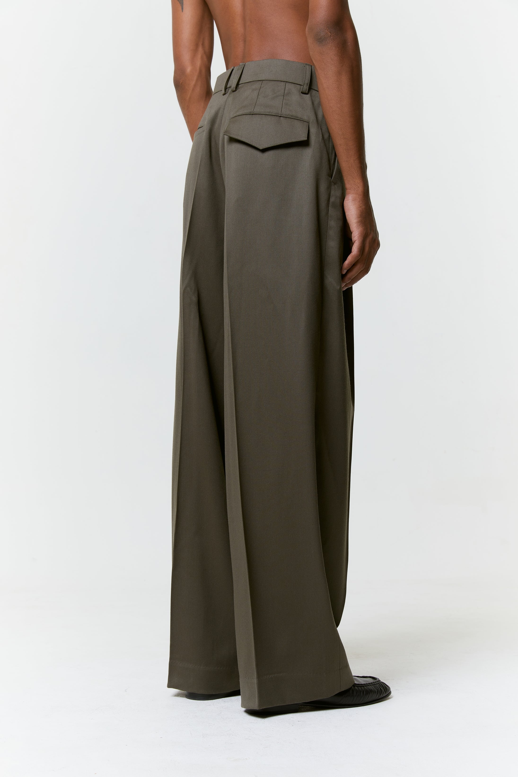 ALARA Wide Leg Pants - Olive – ATELIER.DILETTANTÉ
